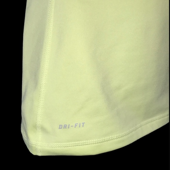 Women’s Nike Pro Dri-FIT Top 1/4 Zip Neon Green/Yellow (S) - Picture 5 of 7